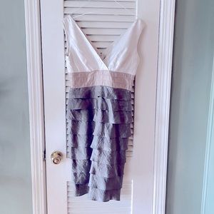 Adrianna Papell Occasions Formal Champagne Cocktail Dress- size 4